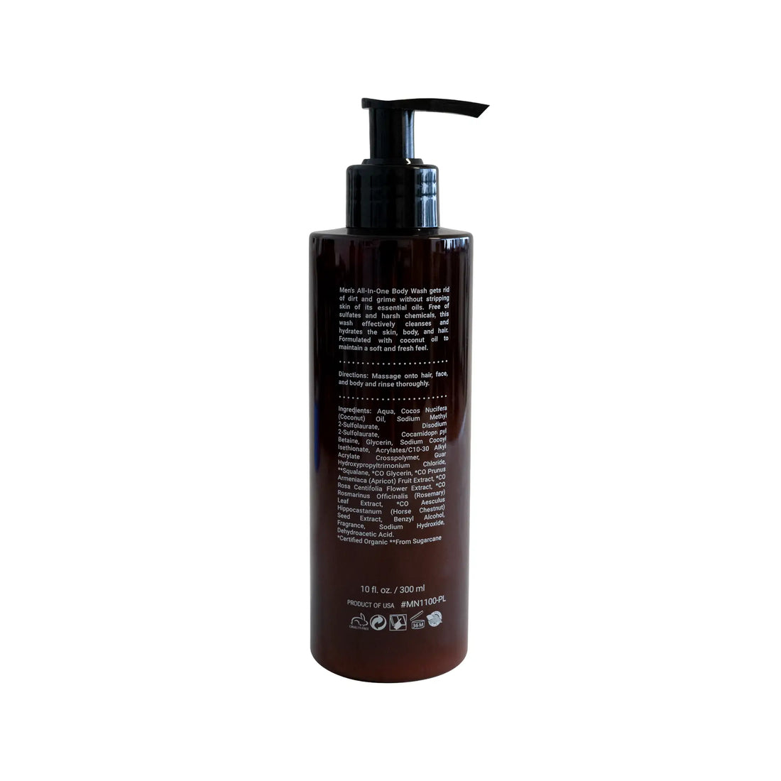 Sulfate-free All-in-one Body Wash with squalane for daily skin hydration and gentle cleansing